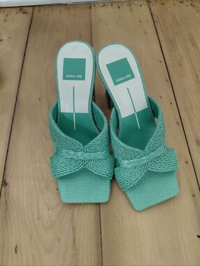 Dolce Vita Nitro Raffia Slide  Sandals Size 5